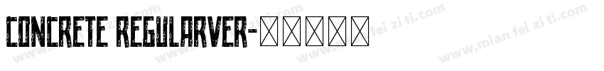 Concrete RegularVer字体转换